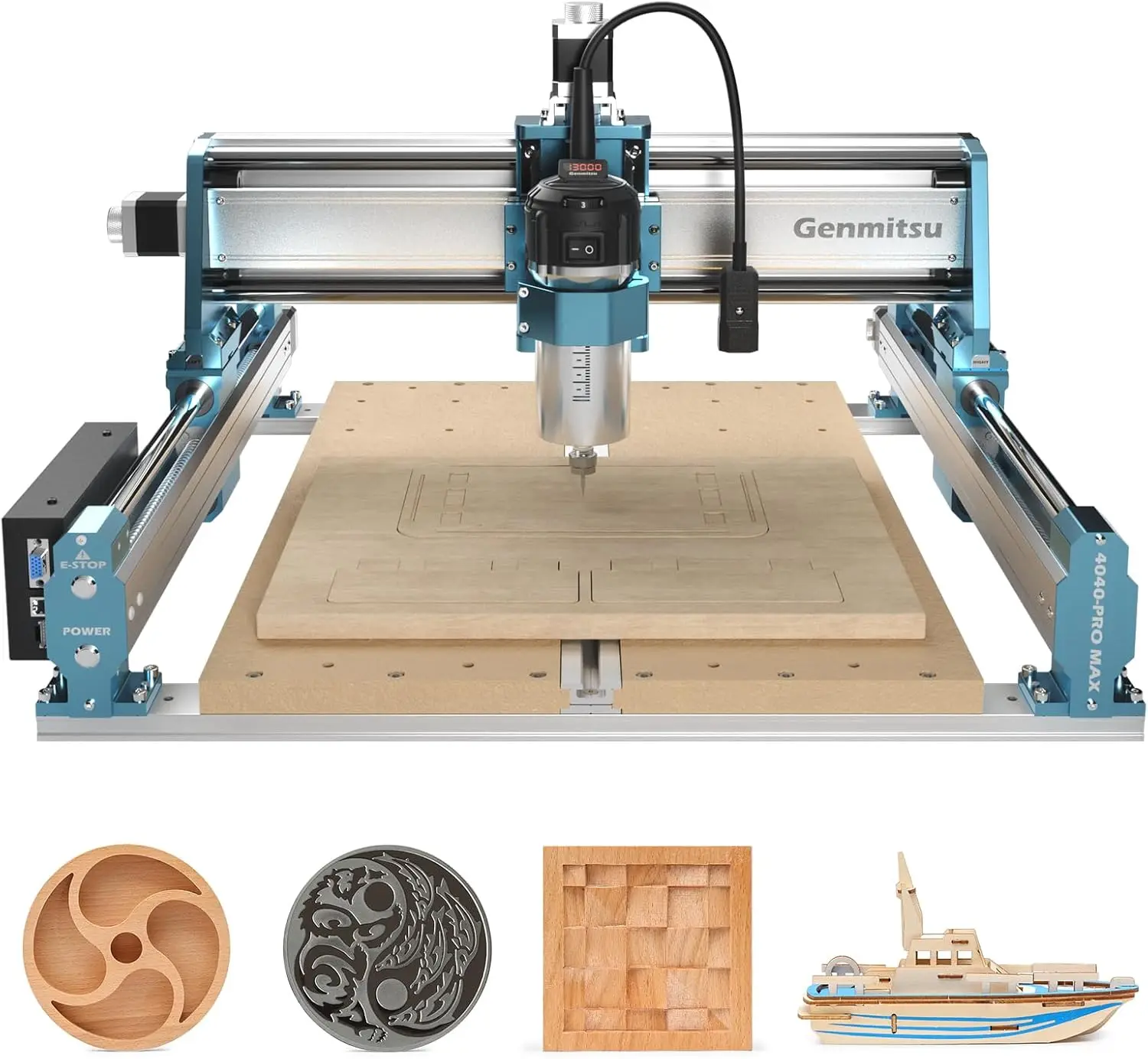 Woodworking Router - Frezarka CNC SainSmart Genmitsu 4040-PRO MAX,