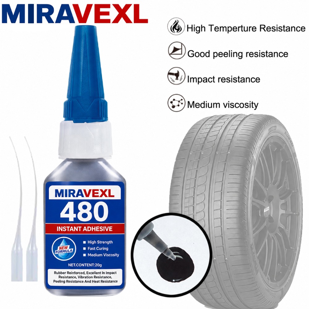 Woodworking Glue - Czarny klej błyskawiczny 480 SuperGlue o