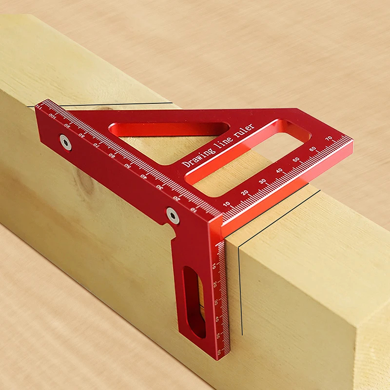 Woodworking For Engineers - Kątownik stolarski z stopu aluminium, trójkątna