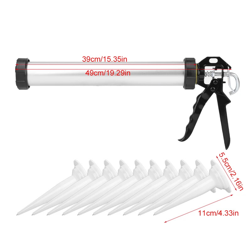 Woodworking Terms - 1 SZT. 600ml Aluminiowy Pistolet do