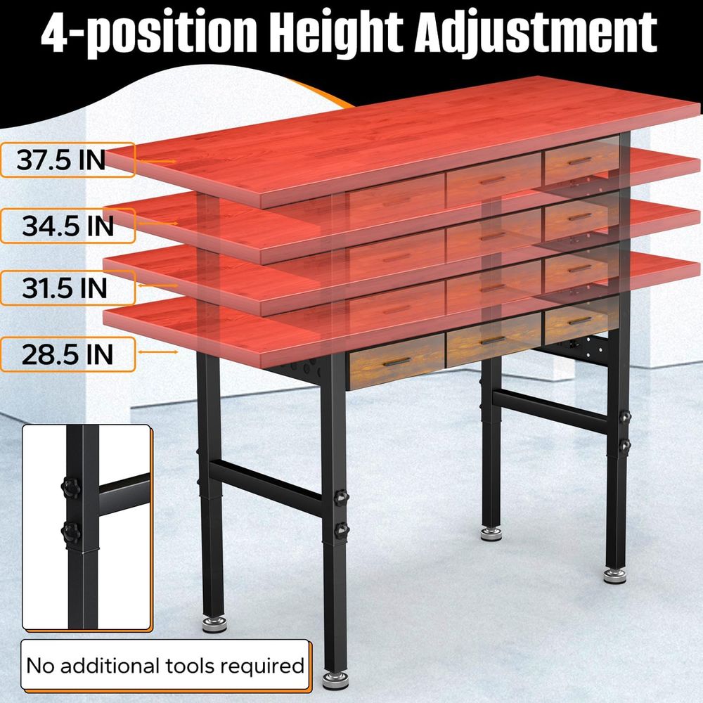 Biurko warsztatowe z regulowan – Woodworking Work Table recenzja i cena