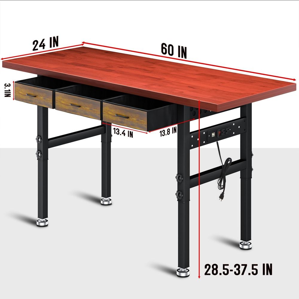 Biurko warsztatowe z regulowan – Woodworking Work Table recenzja i cena