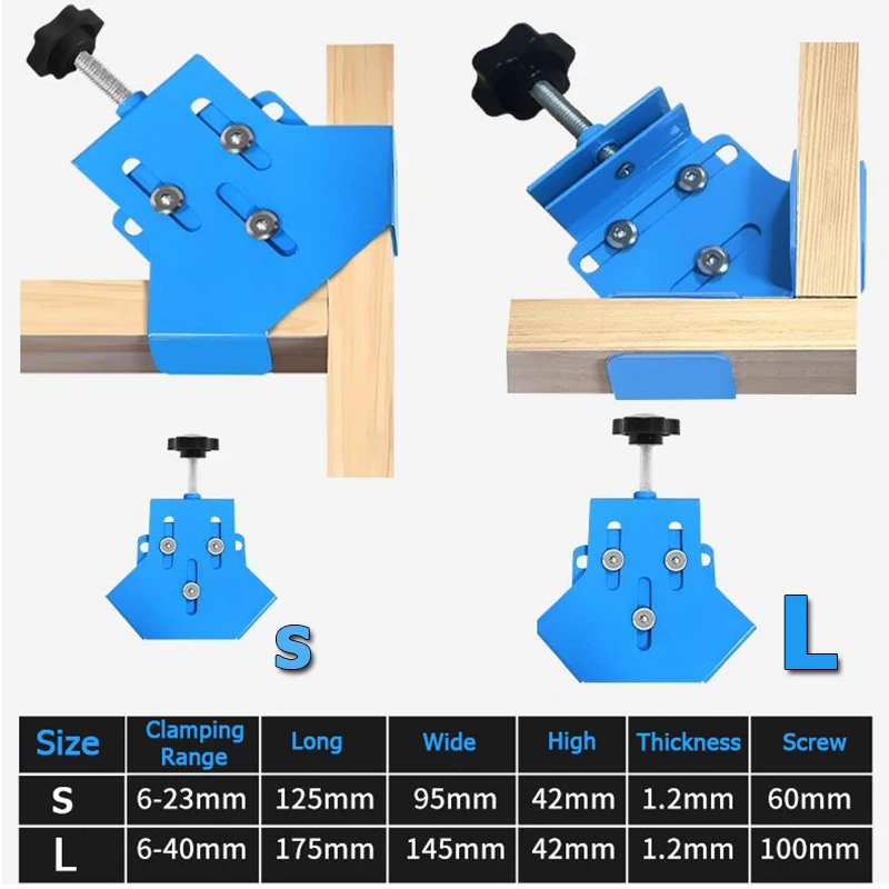 Zacisk kątowy ze stopu alumini – Woodworking Right Angle Clamp recenzja i cena
