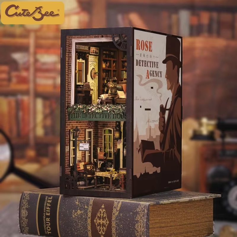 CUTEBEE Book Nook 3D Puzzle mi – Woodworking Book recenzja i cena