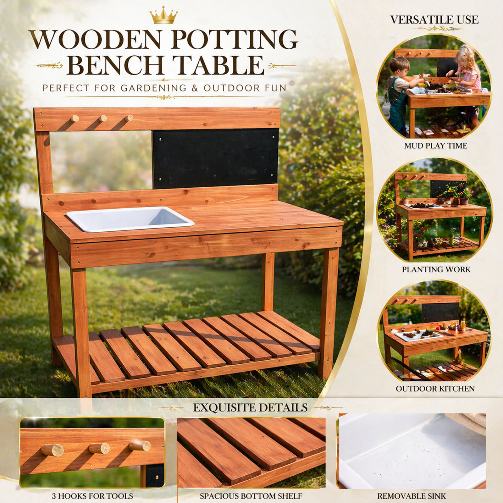 Drewniane stołki do sadzenia d – Woodworking Work Table recenzja i cena