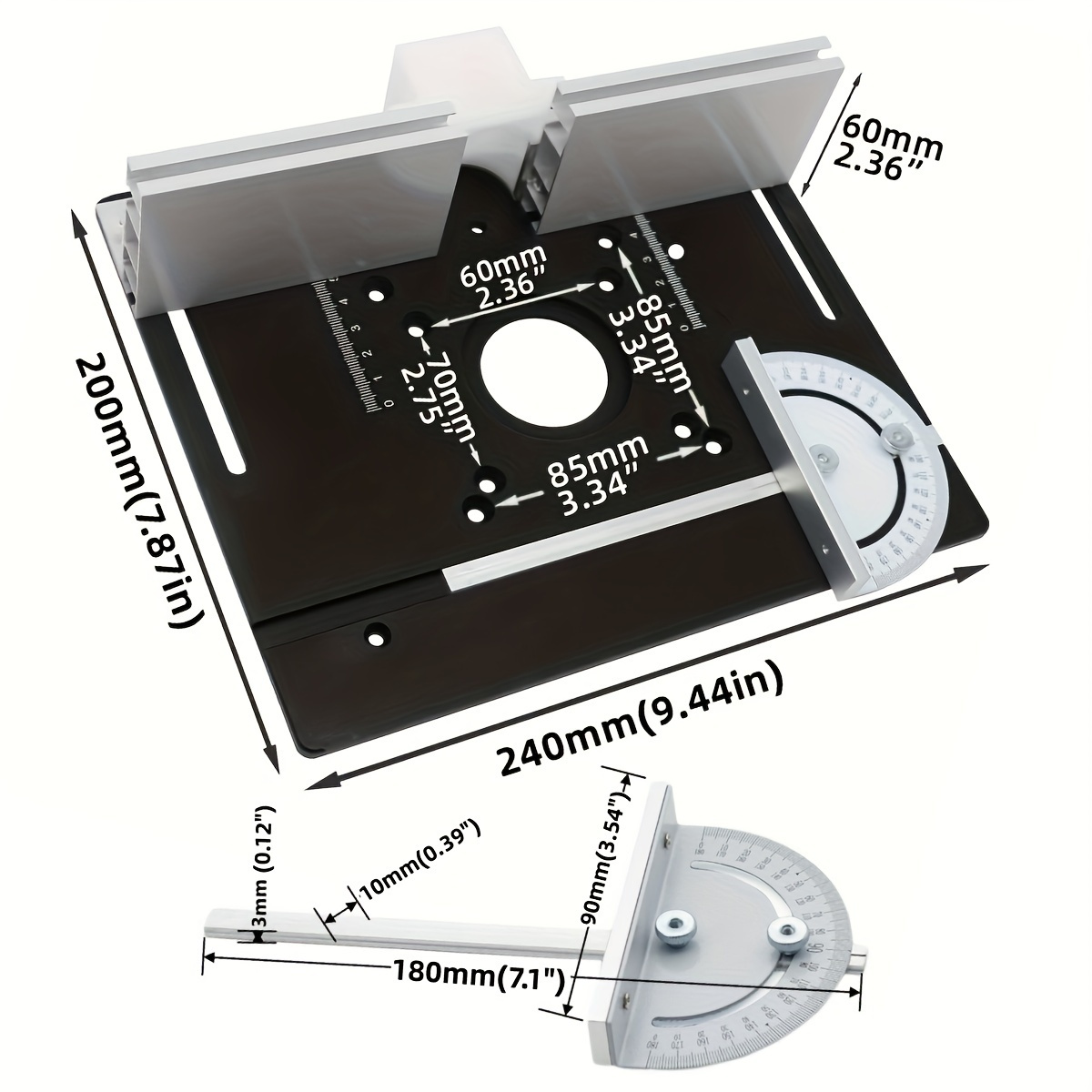 Aluminiowa płytka do frezarki  – Woodworking Router recenzja i cena