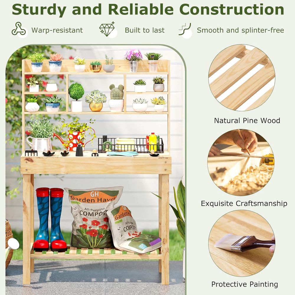 Stół ogrodowy do prac ogrodnic – Woodworking Work Table recenzja i cena