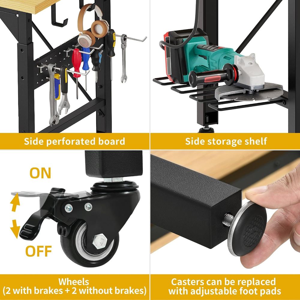Stół warsztatowy o dużej wytrz – Woodworking Work Table recenzja i cena